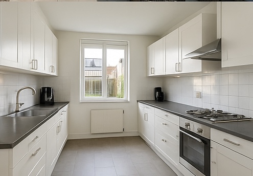 Moderne tussenwoning met diepe tuin in rustige buurt